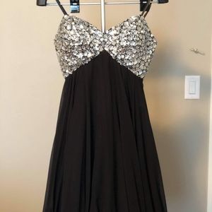 Strapless cocktail dress